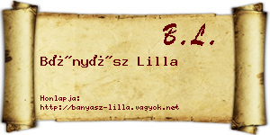 Bányász Lilla névjegykártya
