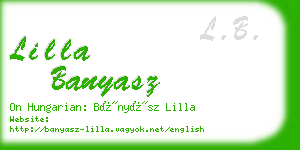 lilla banyasz business card